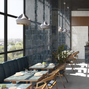 Плитка керамическая Equipe Hanoi 6,5х20, Arco Blue Night, 8 мм