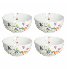 Набор салатников Atollo Flora 14 см, 4 шт