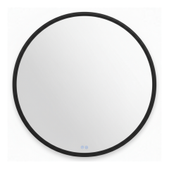 Зеркало Mebelvann Sanrey 90х90, с подсветкой, черная рама Зеркало Mebelvann Sanrey 90х90, с подсветкой, черная рама