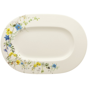 Блюдо сервировочное овальное Brillance Fleurs des Alpes 34 см