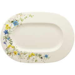 Блюдо сервировочное овальное Brillance Fleurs des Alpes 34 см