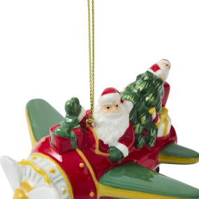 Елочная игрушка Spode Christmas Tree Ornaments "Самолет" 6,5 см