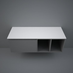 Столешница для тумбы под раковину RAK Ceramics Plano PLASL12146500, белый матовый