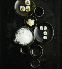 Тарелка салатная Junto Slate Grey 22 см