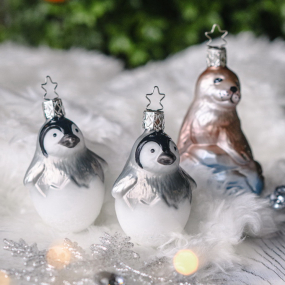 Новогодняя игрушка "Императорский пингвиненок" 7,5 см