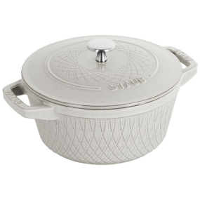 Кокот круглый La Cocotte 24 см / 4,25 л, цвет белый трюфель