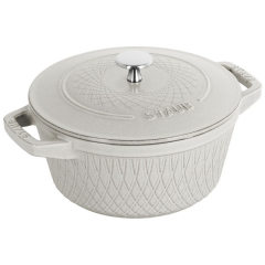 Кокот круглый La Cocotte 24 см / 4,25 л, цвет белый трюфель