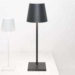 Лампа настольная Zafferano Poldina L 49,7 см, темно-серая