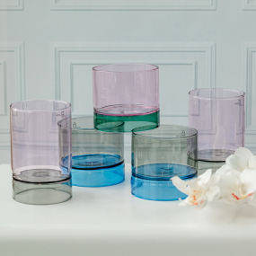 Стакан  Bamboo Groove 250 мл, цвет дым/розовый