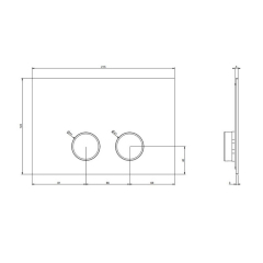 Панель смыва Gessi 54617.299 (TECE), черный матовый