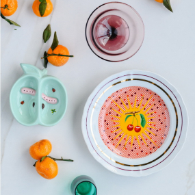 Тарелка салатная "Вишня" Bel Paese 20,5 см