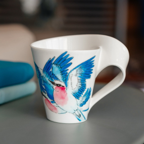 Кружка "Сиреневогрудая сизоворонка" 300 мл