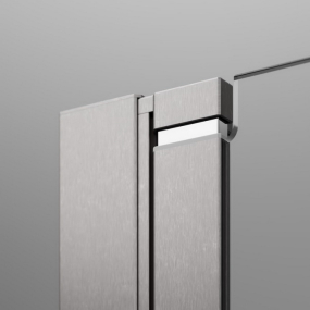 Шторка для ванны Radaway Nes 100х150, левая, прозрачное стекло 6 мм, профиль - брашированный никель