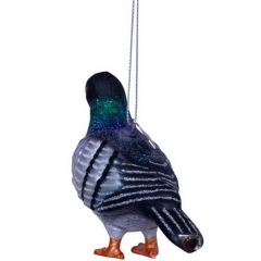 Елочная игрушка "Голубь" 7,5 см