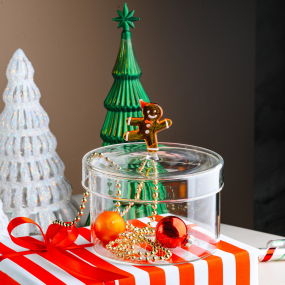 Емкость для печенья "Пряничный человечек" Schiaccianoci 13,5х13 см