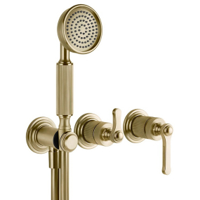 Внешняя часть Gessi Venti20 65036.727 смесителя для душа, брашированная латунь PVD