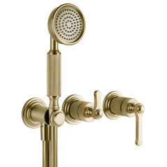 Внешняя часть Gessi Venti20 65036.727 смесителя для душа, брашированная латунь PVD