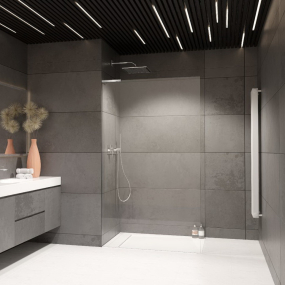 Душевое ограждение Radaway Modo SL II 110х200, левое, прозрачное стекло 8 мм, хром