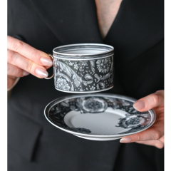 Чашка чайная с блюдцем Versace Barocco Haze 200 мл