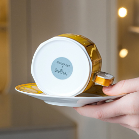 Чашка для эспрессо с блюдцем Signum Jonquil 80 мл