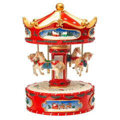 Фигурка музыкальная "Карусель" 25 см, красная
