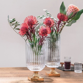 Ваза с золотой ножкой Minerva 40 см