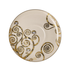 Чашка для завтрака с блюдцем "Поцелуй" 500 мл, цвет белый