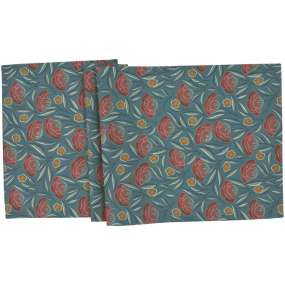 Скатерть-дорожка Isadora 50х140 см, цвет сине-зеленый