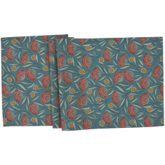 Скатерть-дорожка Isadora 50х140 см, цвет сине-зеленый