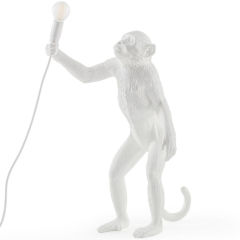 Лампа настольная Monkey Lamp Standing 54 см, белая