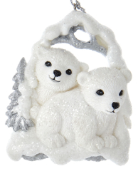 Игрушка на елку "Друзья-медвежата" 8,3 см