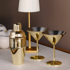 Набор для коктейля "Martini Set" Paderno Bar Gold, 3 предмета
