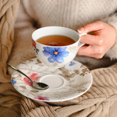 Блюдце для чашки кофейной/чайной Mariefleur Gris Basic 16 см