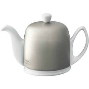 Заварник Salam Blanche 700 мл, белый/цинк