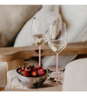 Бокал для вина Champagne Fatto a Mano 459 мл, розовый