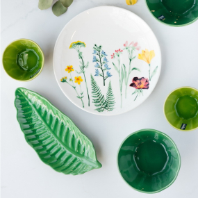 Блюдо "Листок" 28х12 см, цвет  в ассортименте