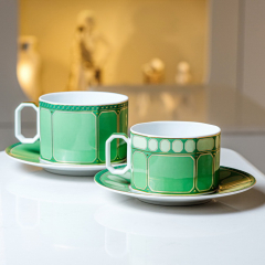 Чашка для капучино с блюдцем Signum Fern 350 мл 