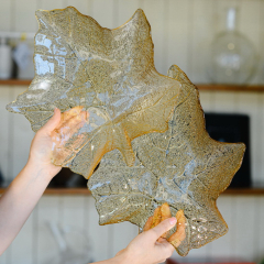 Блюдо "Кленовый лист" 36х35 см