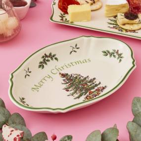 Блюдо сервировочное овальное Christmas Tree 28 см