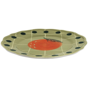 Тарелка салатная "Апельсин" Quadri Verde 22,5 см