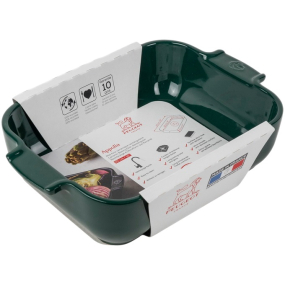 Форма для запекания прямоугольная Appolia 15,5х25 см, зеленая