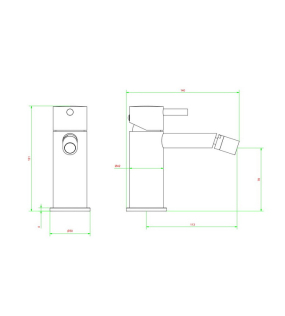 Смеситель для биде iB Rubinetti MilanoTorino MT220CC, хром