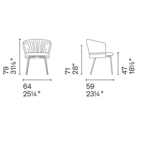 Стул Calligaris Vanilla CS2245, Hemp