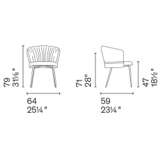 Стул Calligaris Vanilla CS2245, Hemp