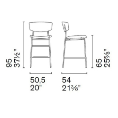 Стул Calligaris Fifties CS1864, Desert