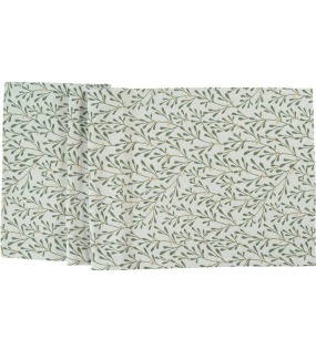Скатерть-дорожка Misty 50х140 см, зеленая
