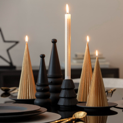 Свеча Villeroy & Boch Christmas Chic "Ель" 24 см, золотая