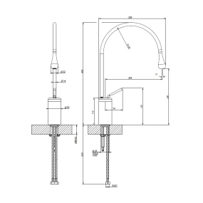Смеситель для раковины Gessi Goccia 33605.031, хром