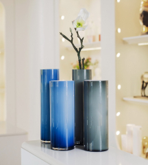 Ваза Wetube 26 см, цвет голубой