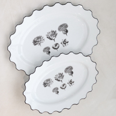 Блюдо овальное Herbariae by Christian Lacroix 41,1х29,7 см